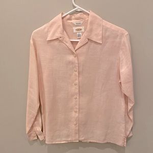 Talbots Irish linen blouse